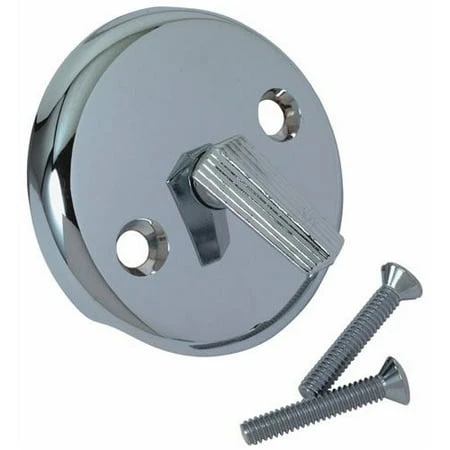 Chrome Bathtub Drain Overflow Plate, Model Ps2540 For Standard Bathtubs