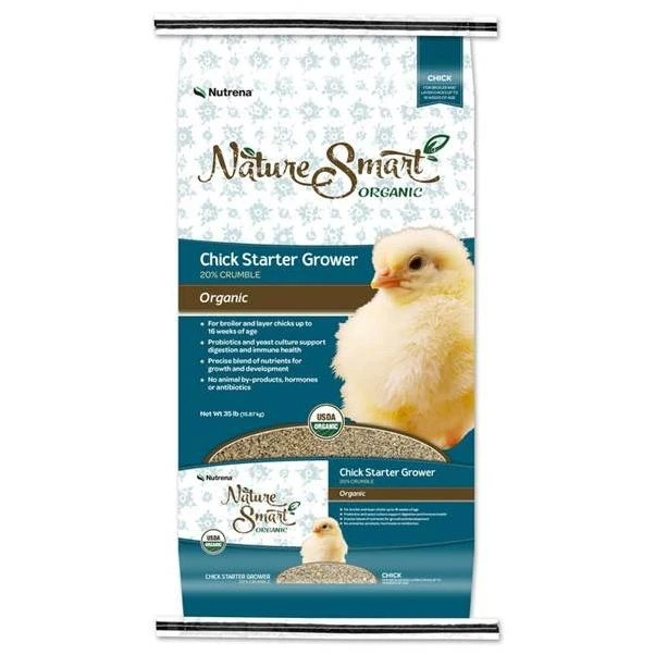 Nature Smart Organic 20% Chick Starter Feed - 50 Lb Bag