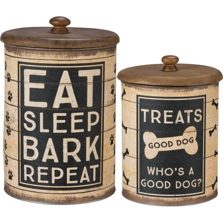 Large Dog Treat Canister With Airtight Seal And Easy Access Lid