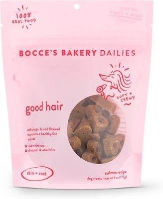 Dailies Good Hair Salmon Dog Treats, 6 Ounces For Healthy Skin