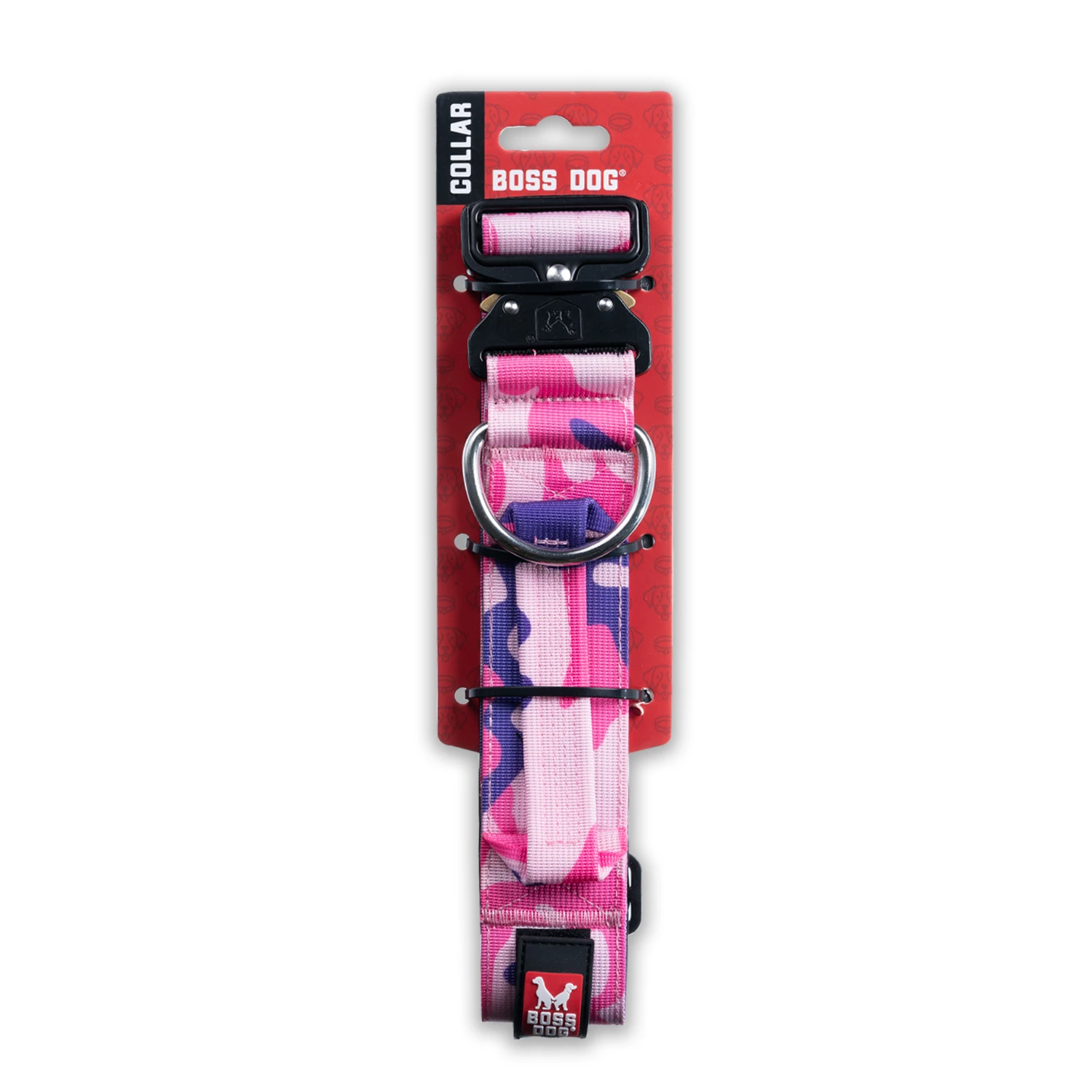 Tactical Collar Medium Pink Camo 1.5" Wide 17"-22" Neck Size