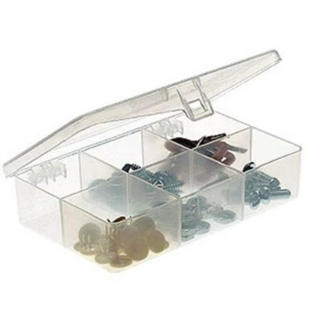 Pocket Stowaway Utility Box With 6 Compartments For Organizing Tools And Supplies