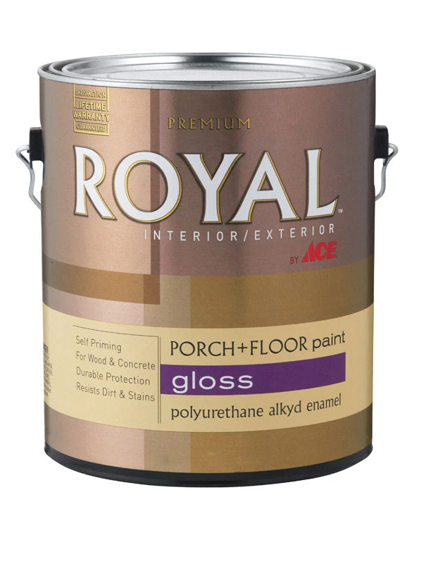 Royal Gloss Slate Gray Porch & Floor Paint 1 Gallon - Durable, Weather-resistant Finish