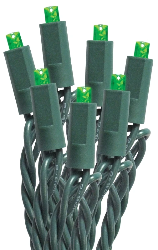 Santas Forest 27355 Led Micro Mini String Lights, Green, 50 Count For Indoor/outdoor Use