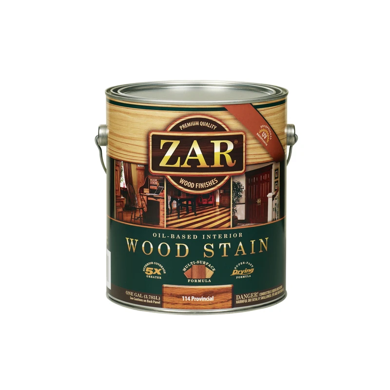 Zar Provincial Oil-based Wood Stain 1 Gallon - Rich Color & Durable Finish