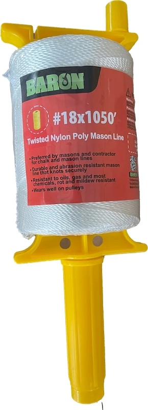 Nylon Twine, White, #18 Diameter, 1050 Feet Length, 13 Lb Working Load Limit
