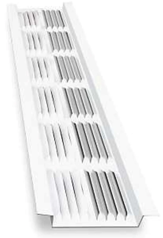 8 Inch White Aluminum Vent Soffit With 61 Sq-in Ventilating Area