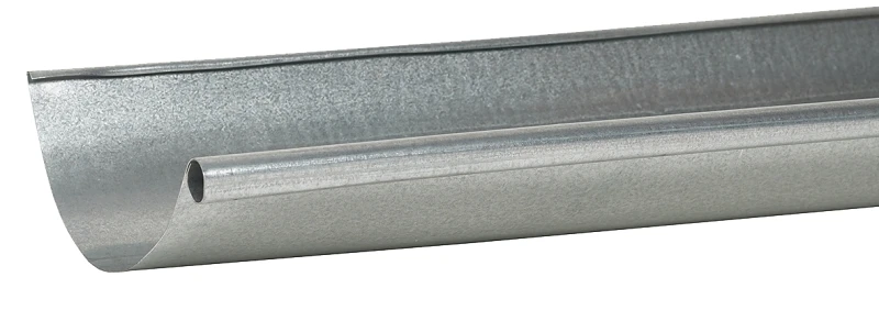 10 Feet Galvanized Steel Gutter Boxed 26 Gauge Half Round