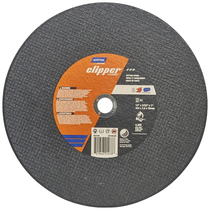 14 Inch Wheel Saw Side T1 3/32 Inch Thickness For Chop Saw