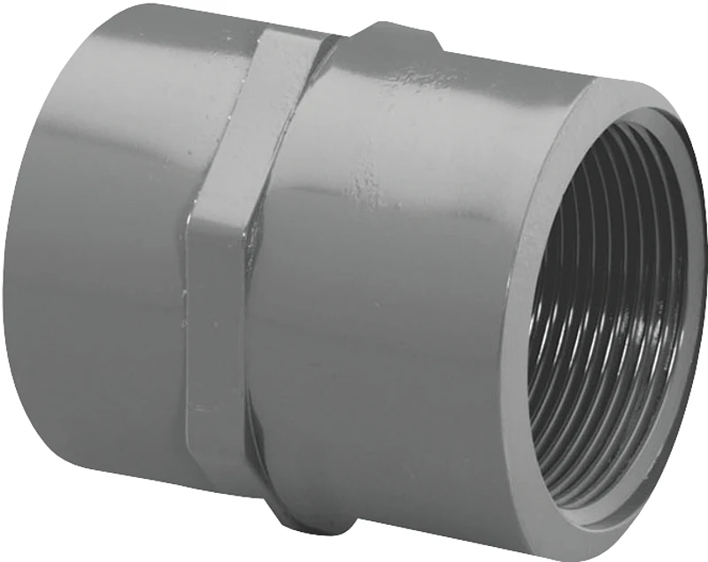Schedule 80 Pvc 1-1/2 Inch Socket X Female Iron Pipe Adapter