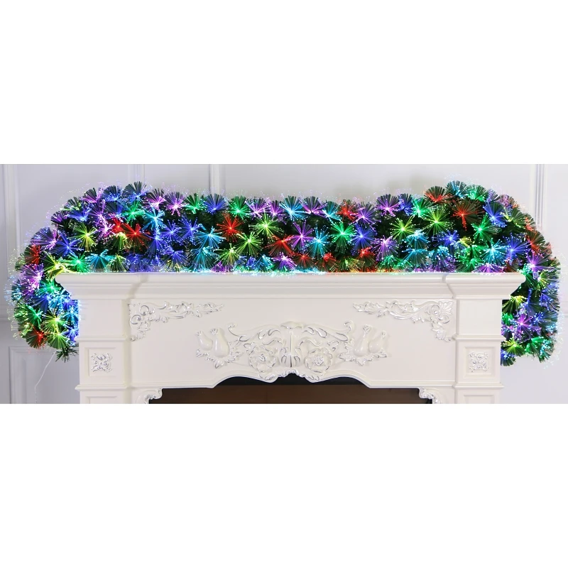 54827 Multi-color Led Firework Garland, 6.5 Ft With Remote Control