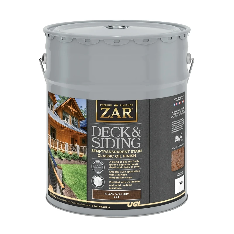 Stain Wood Semi-transparent Black Walnut 5 Gallon