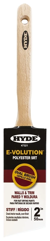 2 Inch Stiff Polyester Srt Paint Brush For Smooth Finishes