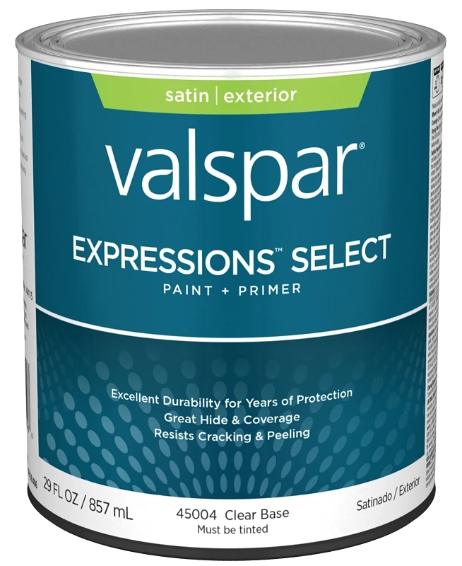 Paint And Primer Exterior Satin Quart 100% Acrylic Formula