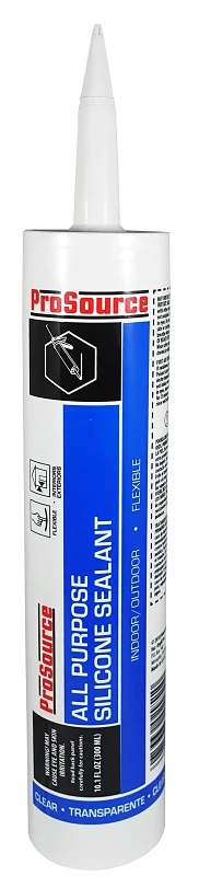 10.1 Ounce All-purpose Clear Silicone Sealant - Weather-resistant & Flexible