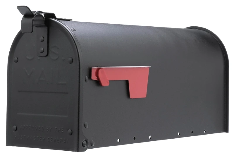 Aluminum Mailbox In Matte Black Finish - Model Adm11bam By Solar Group