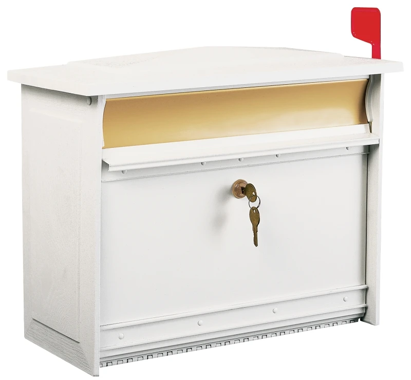 Heavy Duty Security Lock With 2 Keys, White - Model Msk00wam