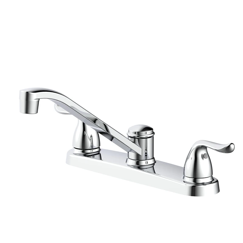 Chrome Kitchen Faucet 2 Handle 8 Inch Centers Model Tobi22090002cp