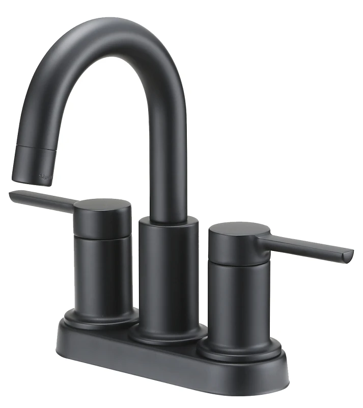 Lavatory Faucet Two Handle Matte Black 4 Inch Centers