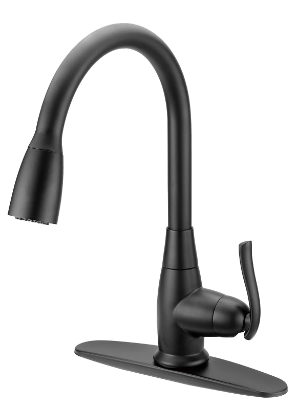 Kitchen Faucet Pull-down Dual Sprayer Metal Construction 8 In Centers