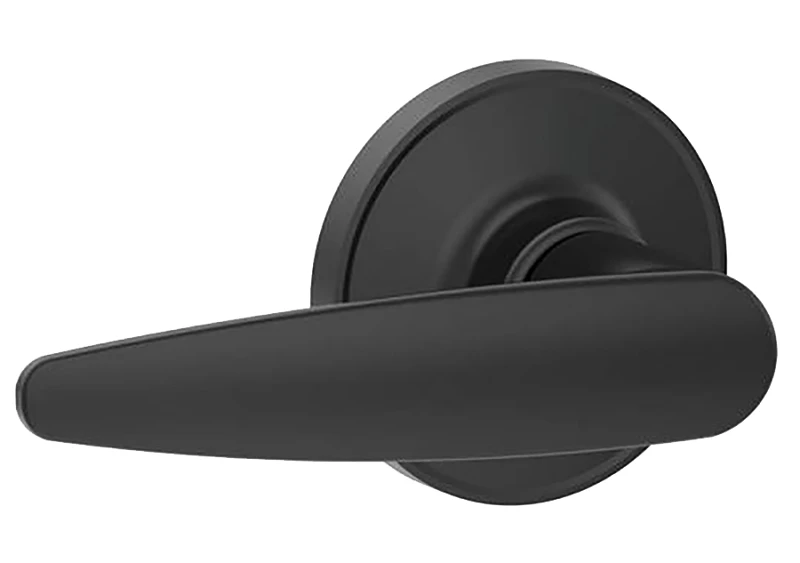Dover Lever Passage Door Lock Set In Matte Black - Model J10dov622