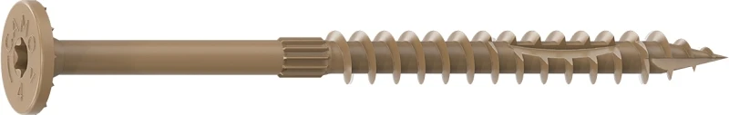 Screw Structural Flat Head 4 X 1/4 Inch - Exterior Fasteners For Decking And More