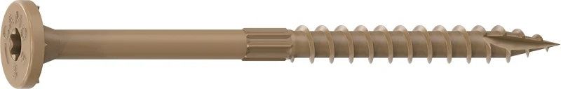 Exterior Fasteners Flat Head Screws 3" X 0.16" For Decking And Landscaping