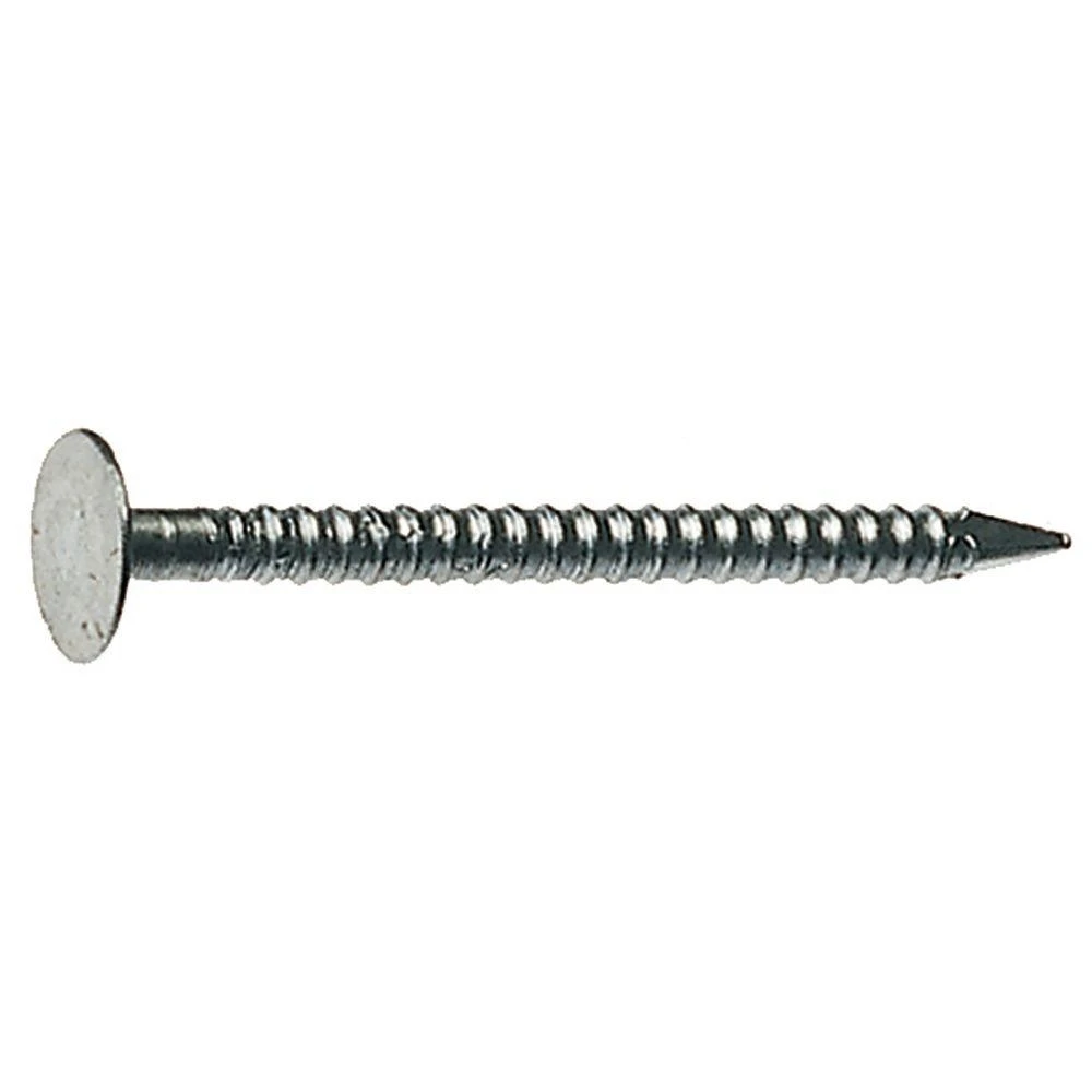 #12-1/2 X 1-1/2 In Electro-galvanized Ring Shank Drywall Nails By Grip Rite
