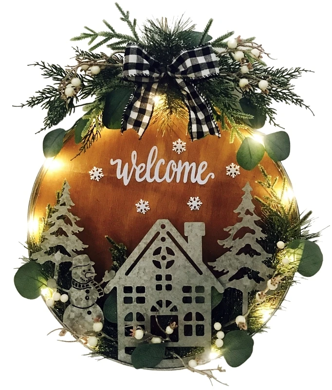 Santa's Forest 22509 Die Cut Wall Silhouette 16 Inch Decorative Accent