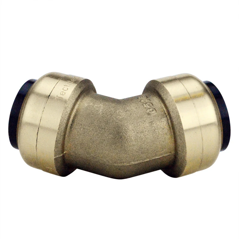 3/4 Inch Brass Push-to-connect 45-degree Elbow - Model Fsbe3445