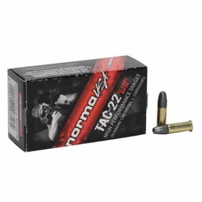 Tac 22 Long 40 Grain Lead Round Nose Rimfire Ammunition - 50 Rounds