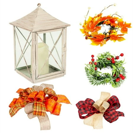 Led Interchangeable Lantern With Flickering Candle Table Décor - Elegant Home Accent
