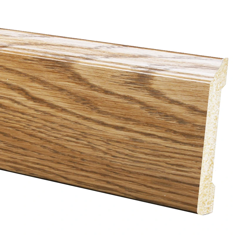 4-3/16 In. X 8 Ft. Prefinished Ultra Oak Polystyrene Wall Base