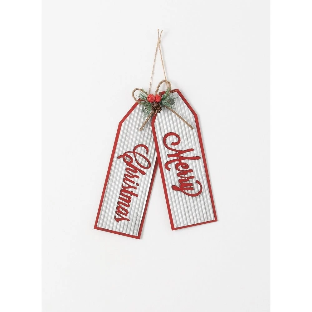 Merry Christmas Ornament Multi-color Decorative Holiday Ornament By Sullivans