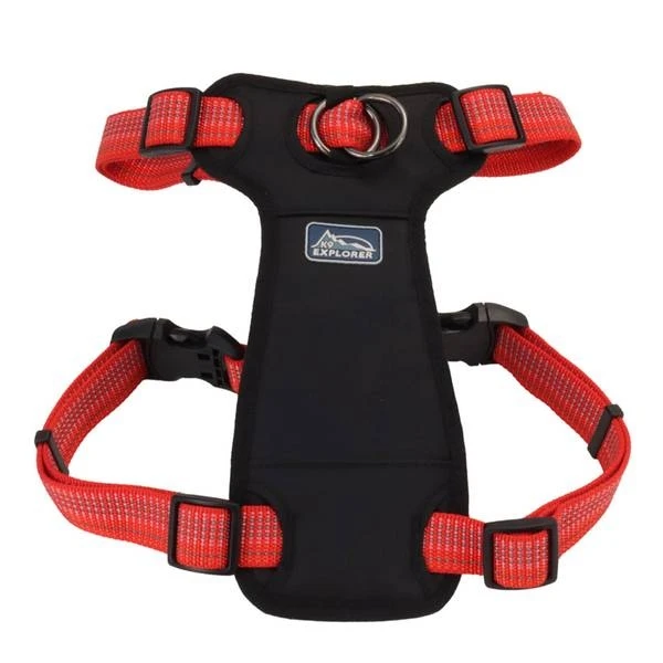 K9-explorer Brights Reflective Harness Front Connect Padded 12-18" Canyon