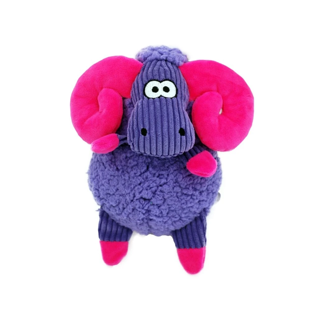 Sherps Floofs Big Horn Dog Toy, Medium - Durable Plush Toy For Dogs