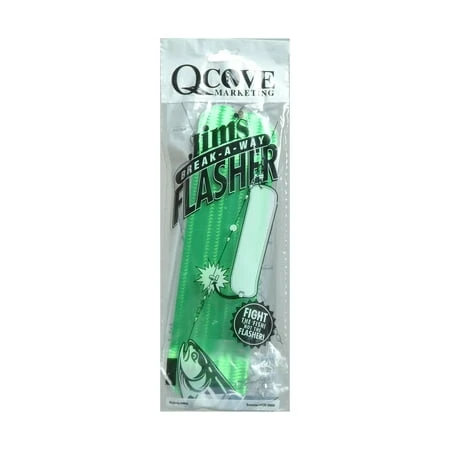 11 Inch Green Dragon Break-a-way Flasher Uv Fishing Accessory