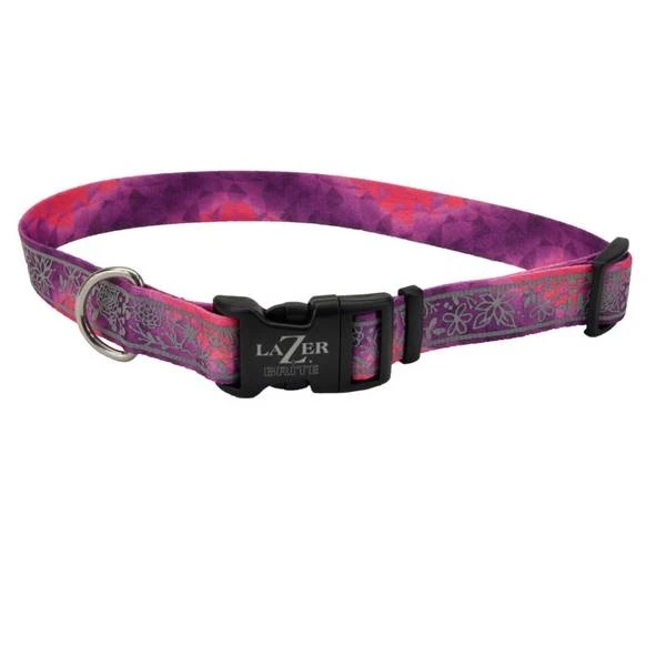 1 Inch X 18 To 26 Inch Lazerbrite Patterned Dog Collar