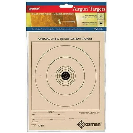 Official Airgun Targets, 25 Pack For Precision Shooting