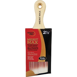 9313 2.5 Inch Merit Max Angled Oval Advantage Paint Brush With Short Handle