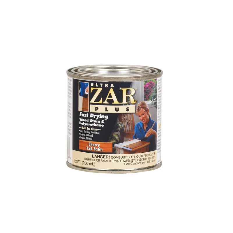 Ultra Zar Plus Satin Cherry Oil-based Stain And Polyurethane Finish 0.5 Pint