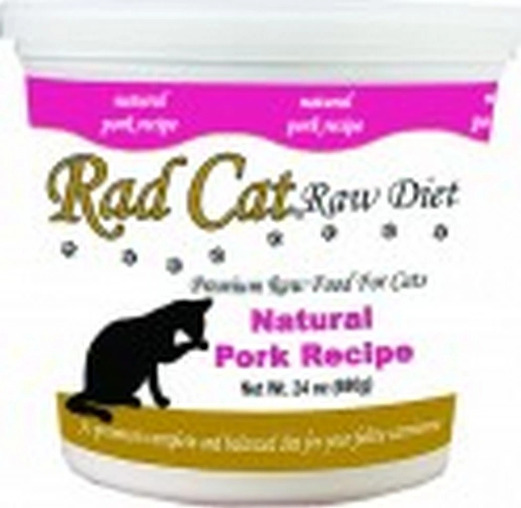 81000128 16 Ounce Rad Cat Raw Diet Natural Pork
