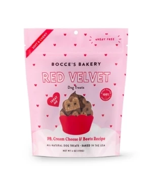 Red Velvet Soft & Chewy Dog Treats, 6 Ounce Bag For Dogs