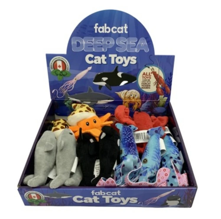 Deep Sea Cat Toy Set - Assorted Marine Creatures