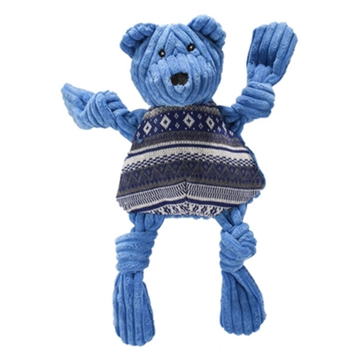 51001936 Small Hanukkah Bear Toy For Dogs - Festive Plush Dog Toy