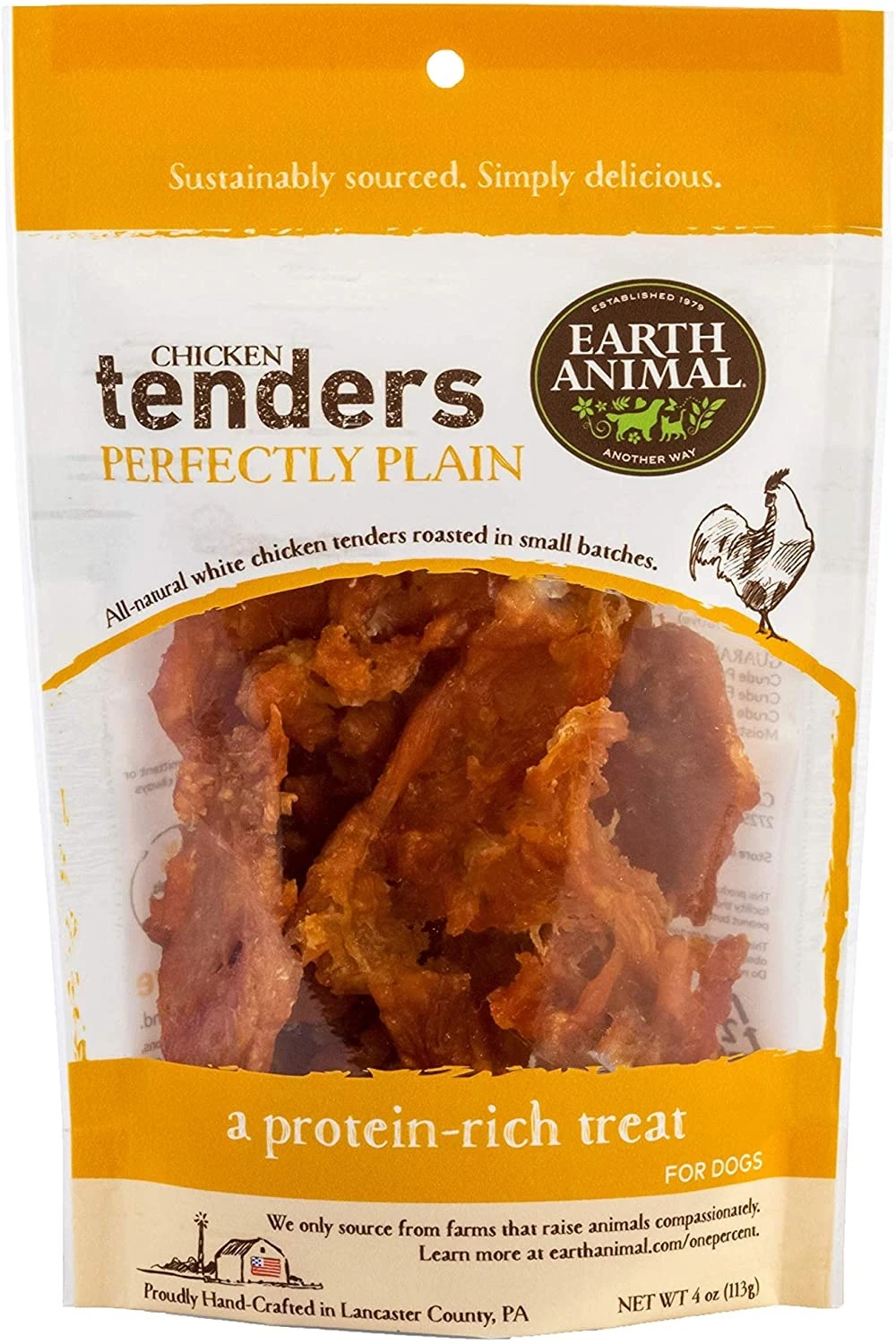Perfectly Plain Chicken Tenders Dog Treats, 4 Ounces For Sensitive Stomachs