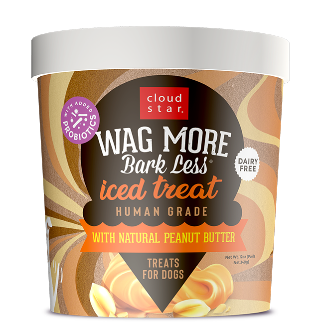 Frozen Peanut Butter Iced Treat For Dogs, 12 Ounces - Dairy Free & Probiotic