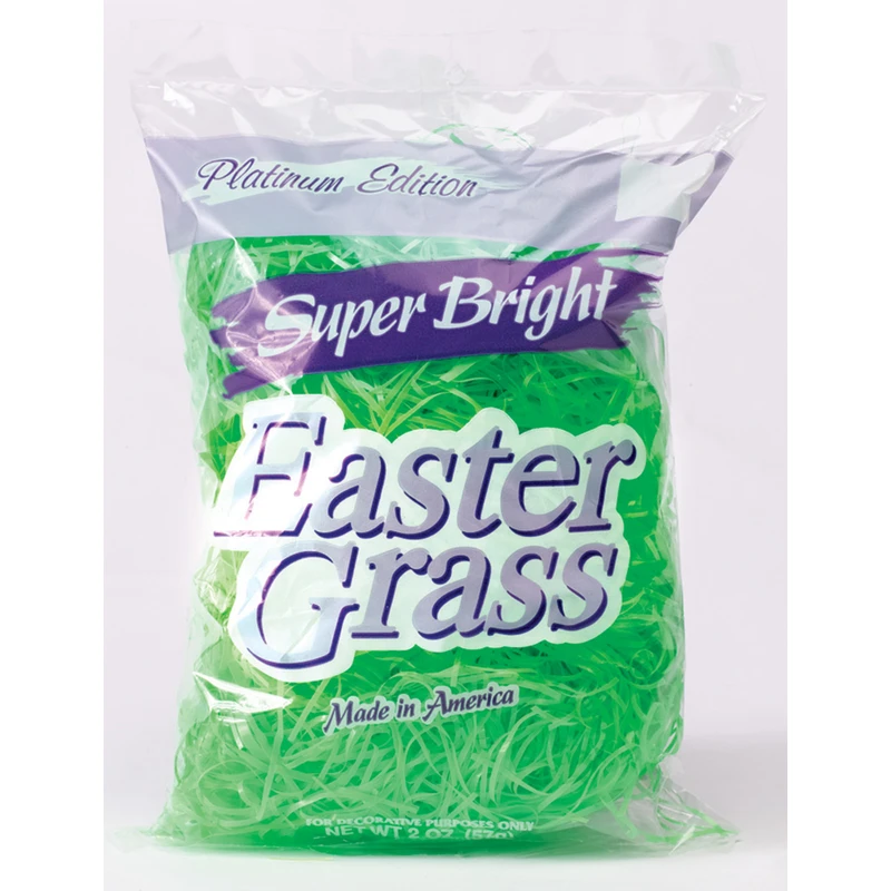 Bright Easter Grass Plastic 1 Each For Festive Decorations And Crafts