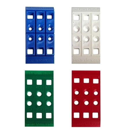 Hs10025a Plastic Construction Shims/spacers, Assorted Sizes For Versatile Use