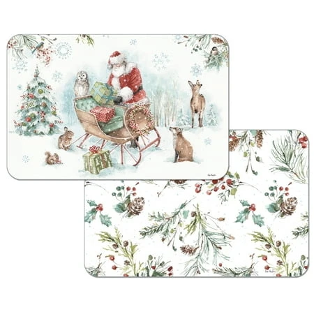Magical Holidays Rectangular Placemat Set Of 4 - Festive Dining Decor